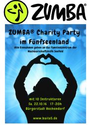 Tickets für ZUMBA® Charity Party am 22.10.2016 - Karten kaufen